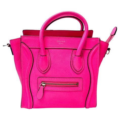 hot pink celine bag|Celine lana minaudiere pink bag.